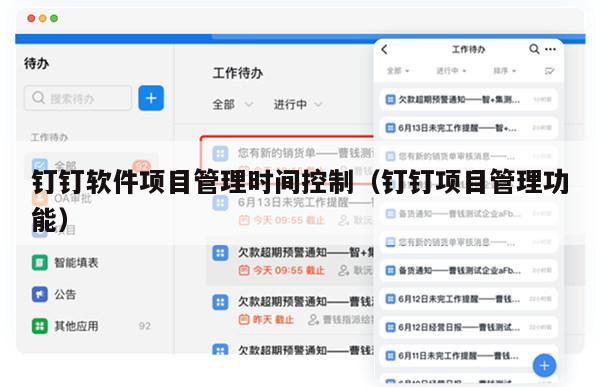 钉钉软件项目管理时间控制（钉钉项目管理功能）