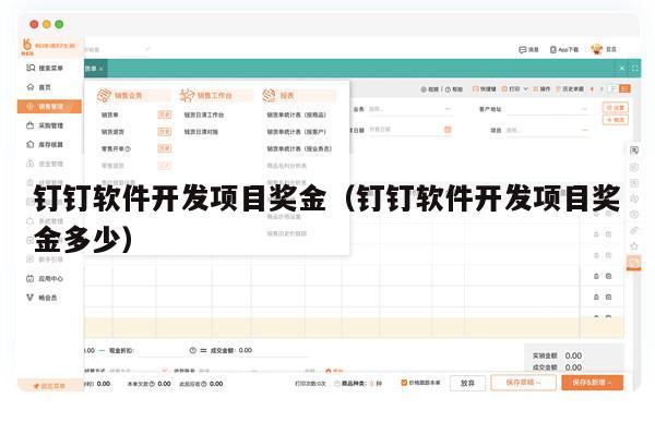 钉钉软件开发项目奖金（钉钉软件开发项目奖金多少）
