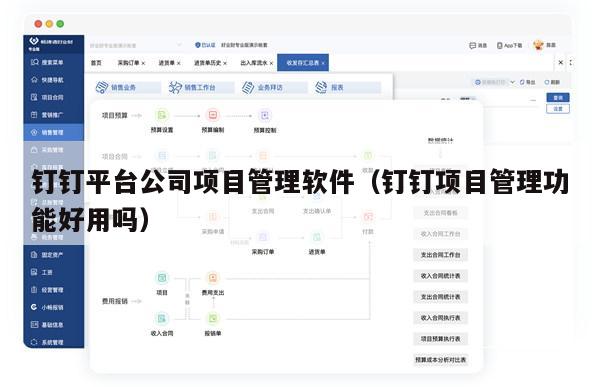 钉钉平台公司项目管理软件（钉钉项目管理功能好用吗）