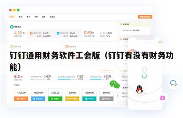 钉钉通用财务软件工会版（钉钉有没有财务功能）