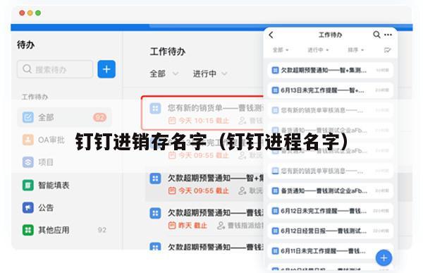 钉钉进销存名字（钉钉进程名字）