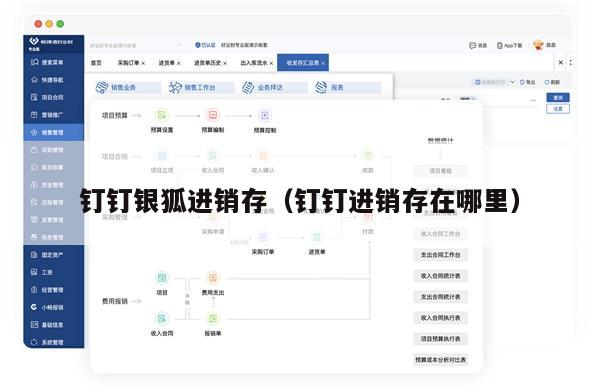 钉钉银狐进销存（钉钉进销存在哪里）
