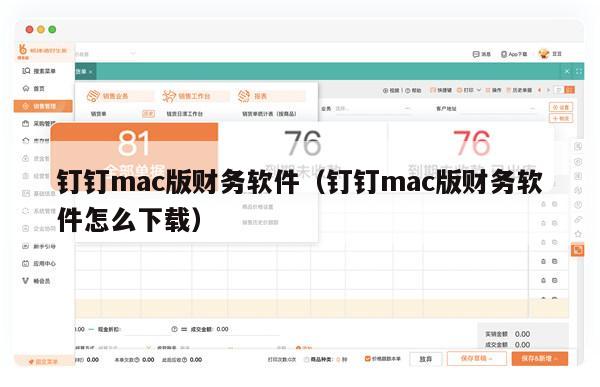 钉钉mac版财务软件（钉钉mac版财务软件怎么下载）