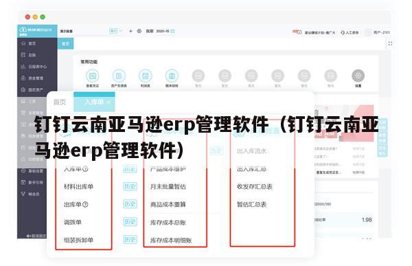 钉钉云南亚马逊erp管理软件（钉钉云南亚马逊erp管理软件）