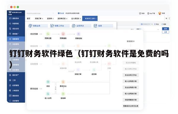 钉钉财务软件绿色（钉钉财务软件是免费的吗）