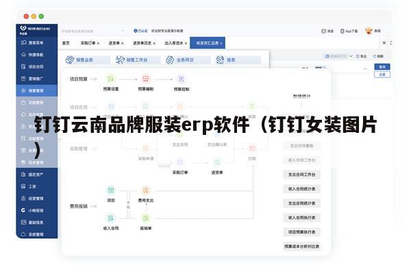 钉钉云南品牌服装erp软件（钉钉女装图片）