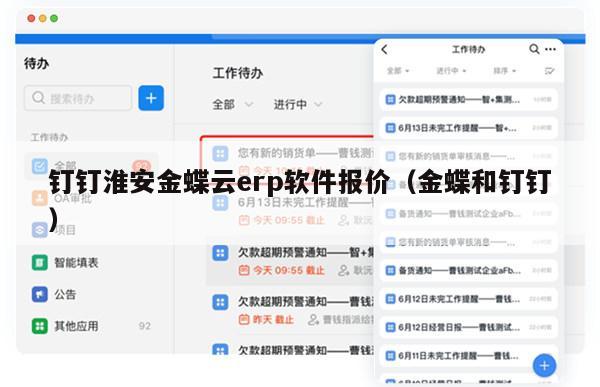 钉钉淮安金蝶云erp软件报价（金蝶和钉钉）