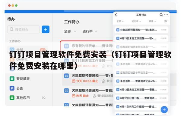 钉钉项目管理软件免费安装（钉钉项目管理软件免费安装在哪里）