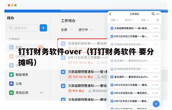 钉钉财务软件over（钉钉财务软件 要分摊吗）