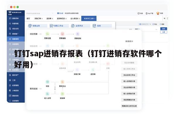 钉钉sap进销存报表（钉钉进销存软件哪个好用）