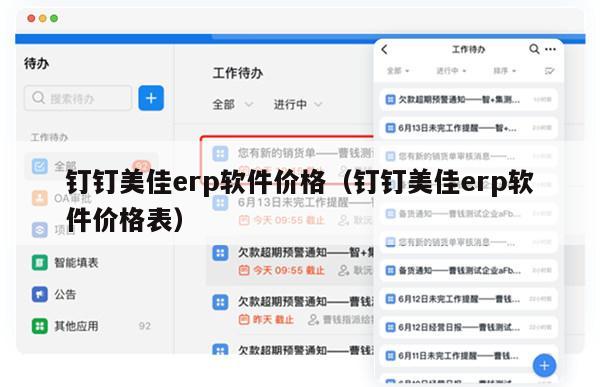 钉钉美佳erp软件价格（钉钉美佳erp软件价格表）