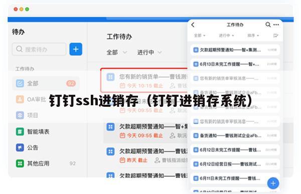 钉钉ssh进销存（钉钉进销存系统）