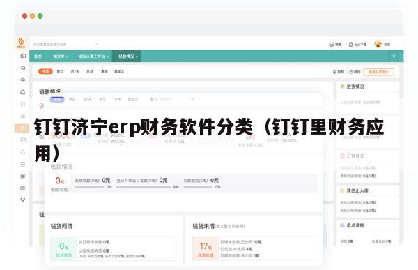 钉钉济宁erp财务软件分类（钉钉里财务应用）