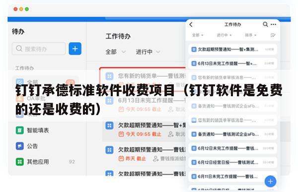 钉钉承德标准软件收费项目（钉钉软件是免费的还是收费的）