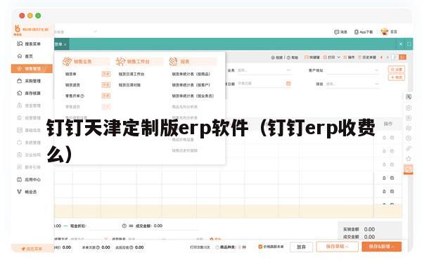 钉钉天津定制版erp软件（钉钉erp收费么）