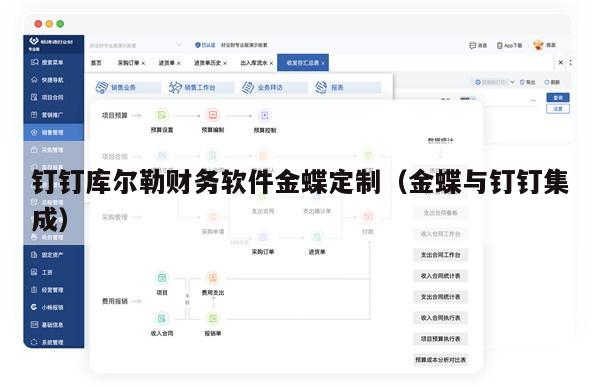 钉钉库尔勒财务软件金蝶定制（金蝶与钉钉集成）