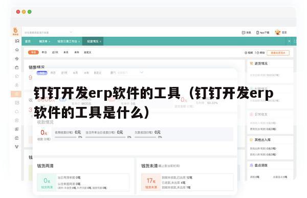 钉钉开发erp软件的工具（钉钉开发erp软件的工具是什么）