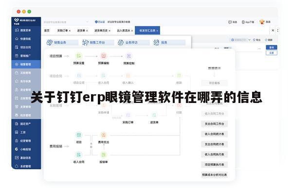 关于钉钉erp眼镜管理软件在哪弄的信息