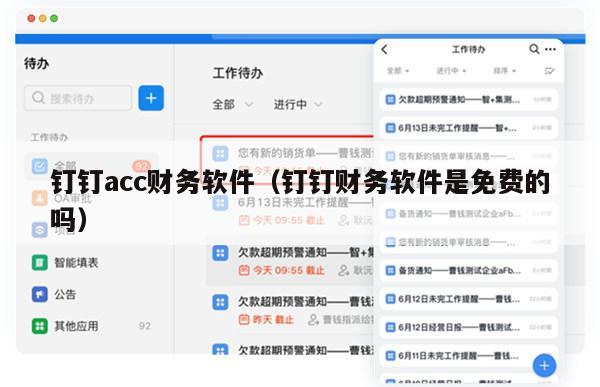 钉钉acc财务软件（钉钉财务软件是免费的吗）