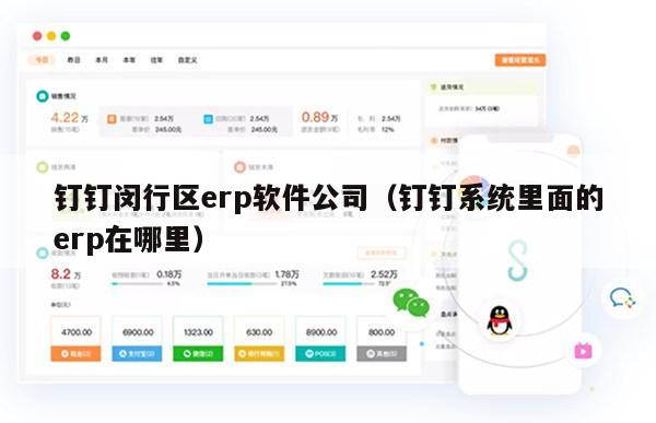 钉钉闵行区erp软件公司（钉钉系统里面的erp在哪里）