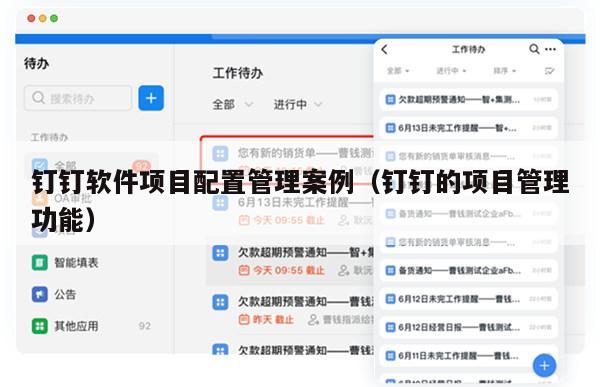钉钉软件项目配置管理案例（钉钉的项目管理功能）