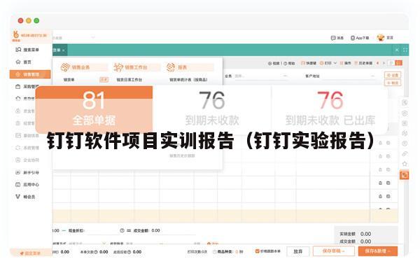 钉钉软件项目实训报告（钉钉实验报告）