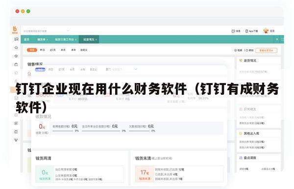 钉钉企业现在用什么财务软件（钉钉有成财务软件）