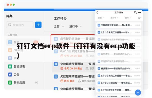 钉钉文档erp软件（钉钉有没有erp功能）