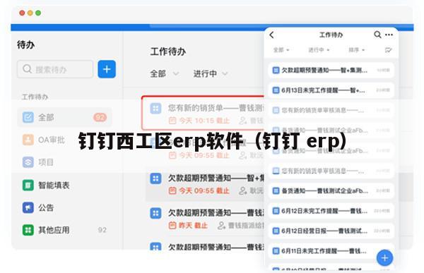 钉钉西工区erp软件（钉钉 erp）