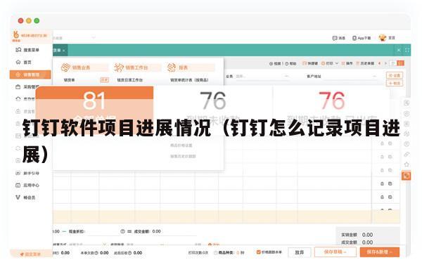 钉钉软件项目进展情况（钉钉怎么记录项目进展）