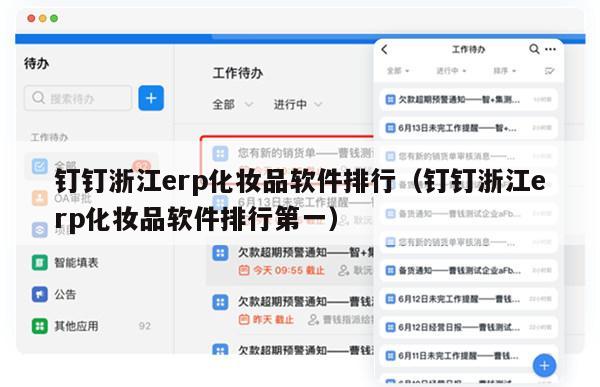 钉钉浙江erp化妆品软件排行（钉钉浙江erp化妆品软件排行第一）