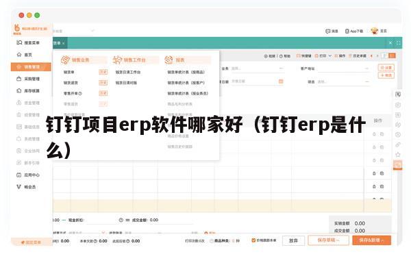 钉钉项目erp软件哪家好（钉钉erp是什么）