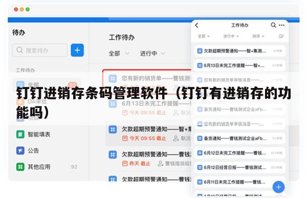 钉钉进销存条码管理软件（钉钉有进销存的功能吗）