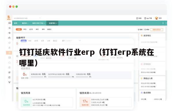 钉钉延庆软件行业erp（钉钉erp系统在哪里）