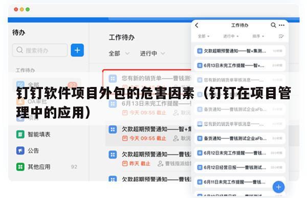 钉钉软件项目外包的危害因素（钉钉在项目管理中的应用）