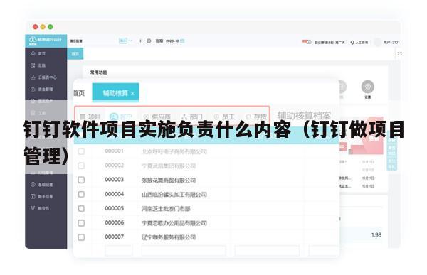 钉钉软件项目实施负责什么内容（钉钉做项目管理）