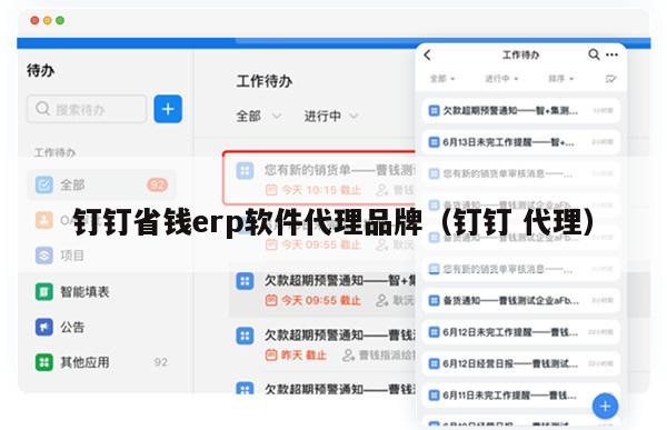 钉钉省钱erp软件代理品牌（钉钉 代理）
