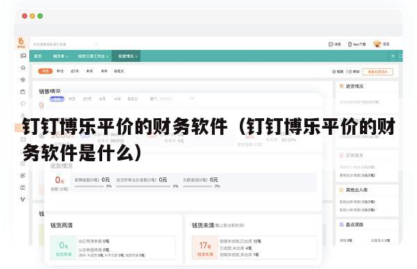 钉钉博乐平价的财务软件（钉钉博乐平价的财务软件是什么）