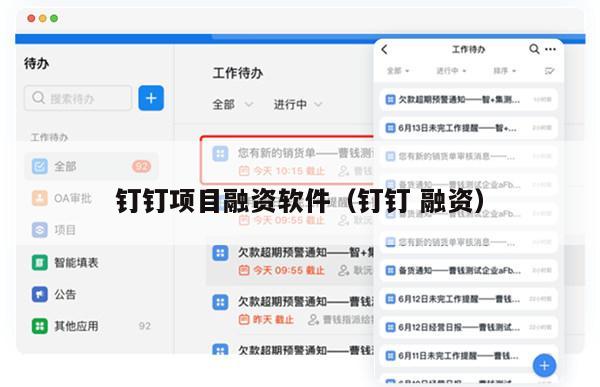 钉钉项目融资软件（钉钉 融资）