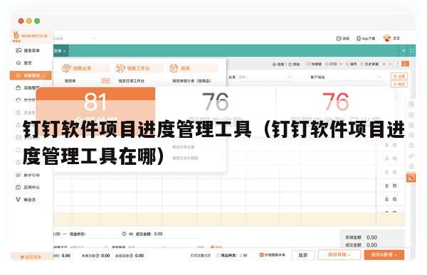 钉钉软件项目进度管理工具（钉钉软件项目进度管理工具在哪）