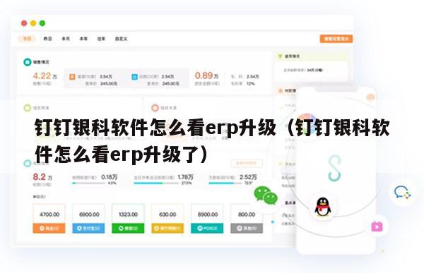 钉钉银科软件怎么看erp升级（钉钉银科软件怎么看erp升级了）