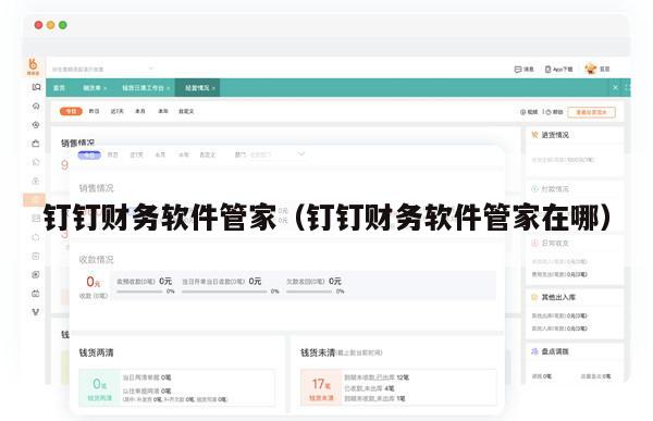 钉钉财务软件管家（钉钉财务软件管家在哪）