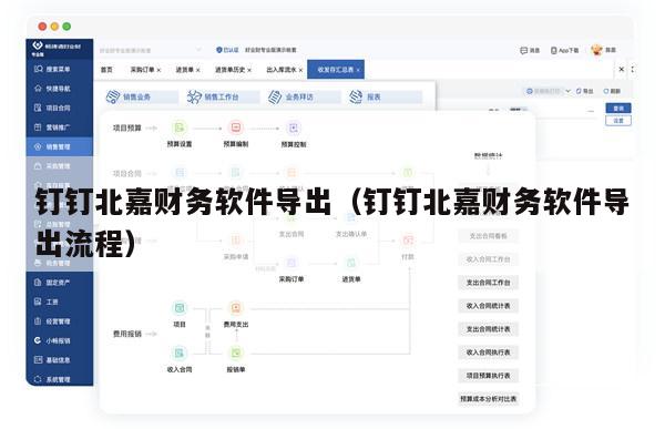 钉钉北嘉财务软件导出（钉钉北嘉财务软件导出流程）