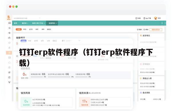 钉钉erp软件程序（钉钉erp软件程序下载）