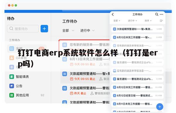 钉钉电商erp系统软件怎么样（钉钉是erp吗）