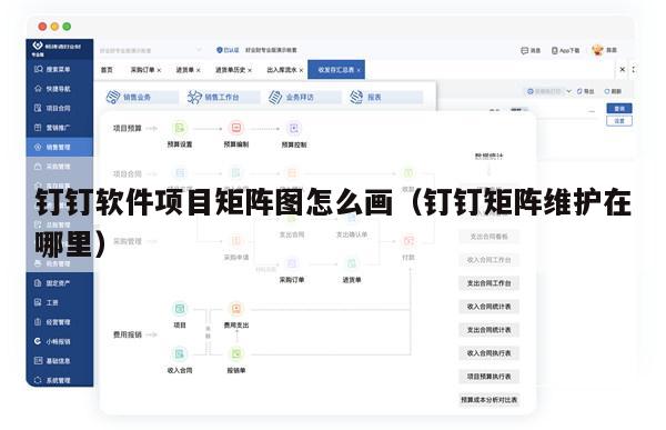 钉钉软件项目矩阵图怎么画（钉钉矩阵维护在哪里）