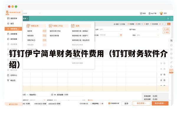 钉钉伊宁简单财务软件费用（钉钉财务软件介绍）