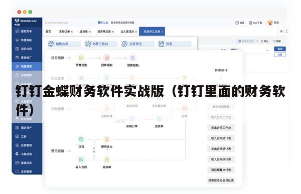 钉钉金蝶财务软件实战版（钉钉里面的财务软件）