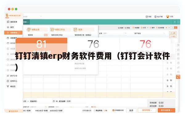 钉钉清镇erp财务软件费用（钉钉会计软件）