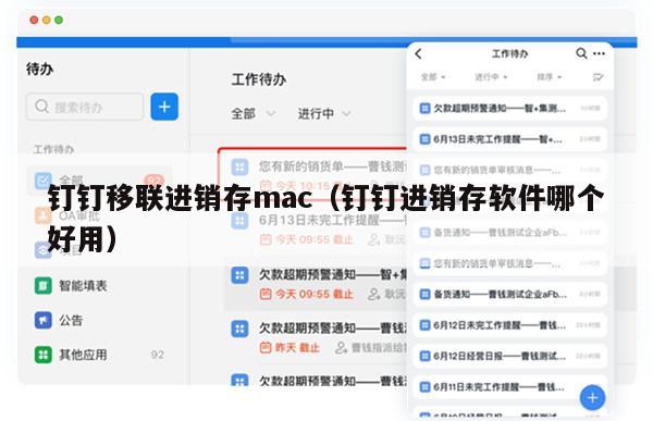 钉钉移联进销存mac（钉钉进销存软件哪个好用）